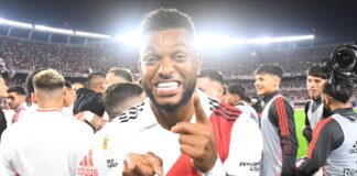 CON GOL DE MIGUEL ÁNGEL BORJA DESDE EL PUNTO PENAL RIVER GANÓ EL SUPERCLÁSICO Y EL PARTIDO TERMINÓ EN PELEA