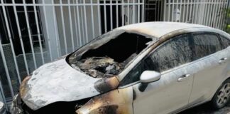 FUE INCENDIADO EL VEHÍCULO DE UN CANDIDATO AL CONCEJO DE MALAMBO
