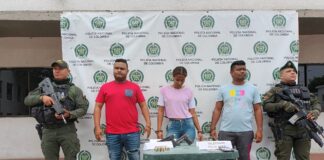 CAYERON TRES PERSONAS QUE HARÍAN PARTE DEL GRUPO DELINCUENCIAL COMÚN ORGANIZADO LOS YEIKO EN MAICAO