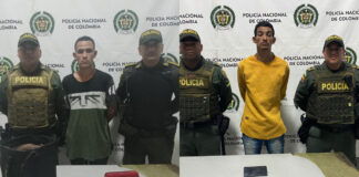 DOS SUJETOS FUERON CAPTURADOS POR HURTO EN LAS ÚLTIMAS HORAS