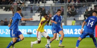 COLOMBIA CAYÓ ANTE ITALIA EN UN DIFÍCIL PARTIDO Y SE DESPIDIÓ DEL MUNDIAL SUB 20