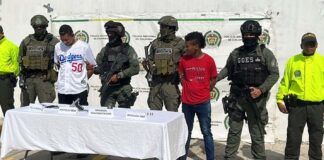 A LA CÁRCEL FUERON ENVIADOS PRESUNTO CABECILLA Y SICARIO DEL ‘CLAN DEL GOLFO’ EN ATLÁNTICO