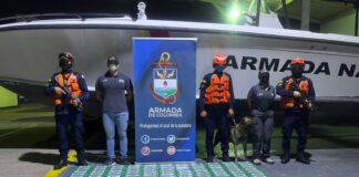A BORDO DE UN VELERO FUERON INCAUTADOS MÁS DE 296 KILOGRAMOS DE CLORHIDRATO DE COCAÍNA EN CARTAGENA