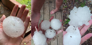 ¡QUÉ PELIGRO! EN ESTADOS UNIDOS CAYÓ GRANIZO DEL TAMAÑO DE PELOTAS DE TENIS