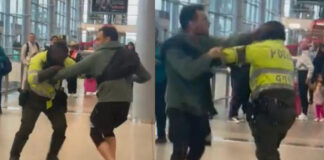 UN CIUDADANO EXTRANJERO AGREDIÓ A UN POLICÍA, EN EL AEROPUERTO EL DORADO