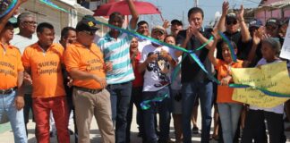 EL ALCALDE DE SOLEDAD, ENTREGÓ DOS TRAMOS DE PAVIMENTACIÓN EN EL BARRIO DON BOSCO IV