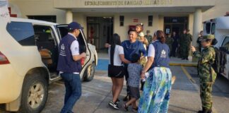 LA SARGENTO RAMÍREZ Y SUS DOS HIJOS YA SE REENCONTRARON CON SU FAMILIA EN BOGOTÁ