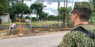 CON FUERZA PÚBLICA, ALCALDE DE SINCELEJO HACE FRENTE A EXTORSIONES EN OBRAS CIVILES