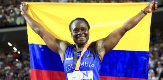 FLOR DENIS RUIZ HURTADO HIZO HISTORIA PARA COLOMBIA, COLGÁNDOSE LA PLATA EN JABALINA EN EL MUNDIAL DE ATLETISMO
