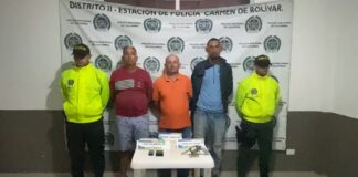 FUERON CAPTURADOS 20 INTEGRANTES DE LAS AGC, POR EL DELITO DE EXTORSIÓN, EN EL DEPARTAMENTO DE BOLÍVAR