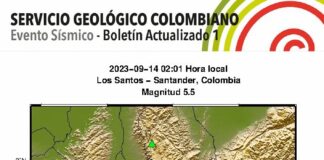 SIGUE TEMBLANDO EN COLOMBIA