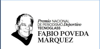 UN CONVERSATORIO SOBRE VIDA Y OBRA DEL HOMENAJEADO ABRE EL ACTO DE EXALTACIÓN DEL I PREMIO NACIONAL DE PERIODISMO DEPORTIVO TECNOGLASS – FABIO POVEDA MÁRQUEZ