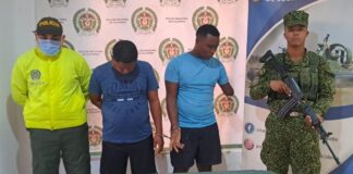 LA POLICÍA CAPTURÓ A DOS PRESUNTOS EXPENDEDORES DE DROGAS EN MARIALABAJA
