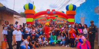 LA POLICÍA NACIONAL CELEBRA EN EL DEPARTAMENTO DE BOLÍVAR EL DÍA DULCE DE LOS NIÑOS