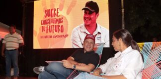 CUMPLIENDO CON EL EMPALME EL GOBERNADOR DE SUCRE RECORRE LOS MUNICIPIOS CON LA GOBERNADORA ELECTA, LUCY GARCÍA
