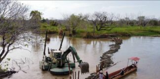 ‘CAREGATO’, A PUNTO DEL DESBORDE POR ALTO NIVEL DEL RÍO CAUCA