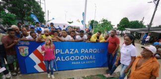 GOBERNADORA DEL ATLÁNTICO ENTREGÓ NUEVA PLAZA PARQUE EN ALGODONAL Y ANUNCIÓ QUE PRONTO ESTARÁ LISTO EL ALCANTARILLADO
