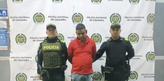 UNA PERSONA FUE CAPTURADA POR EL DELITO DE PORTE ILEGAL DE ARMAS DE FUEGO EN EL BARRIO SANTO DOMINGO