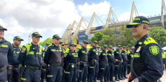 LISTO DISPOSITIVO DE SEGURIDAD PARA EL ENCUENTRO JUNIOR VS. TOLIMA