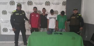 CUATRO SUJETOS FUERON CAPTURADOS EN SOLEDAD POR HURTO CALIFICADO