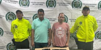 DOS INDIVIDUOS FUERON CAPTURADOS POR PORTE ILEGAL DE ARMAS DE FUEGO EN BARRANQUILLA