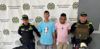 DOS SUJETOS FUERON CAPTURADOS POR PORTE ILEGAL DE ARMAS DE FUEGO EN OPERATIVOS DE LA POLICÍA