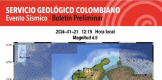 UN FUERTE SISMO SE SINTIÓ EN GRAN PARTE DEL TERRITORIO COLOMBIANO