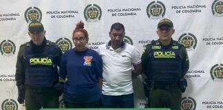 UN HOMBRE Y UNA MUJER FUERON CAPTURADOS EN EL BARRIO LA UNIÓN POR PORTE ILEGAL DE ARMAS DE FUEGO