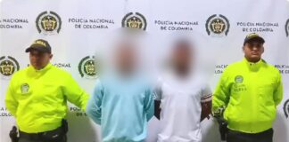 DOS HOMBRES FUERON CAPTURADOS EN EL BARRIO EL BOSQUE POR PORTE ILEGAL DE ARMAS DE FUEGO Y HURTO