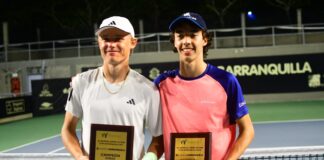 EL COLOMBIANO ALEJANDRO ARCILA SE CORONÓ CAMPEÓN EN LA MODALIDAD DE DOBLES JUNTO AL ESTADOUNIDENSE NOAH JOHNSTON