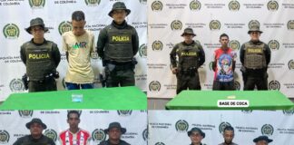 OCHO HOMBRES CAPTURADOS Y DOS MENORES APREHENDIDOS EN DIFERENTES OPERATIVOS POLICIALES