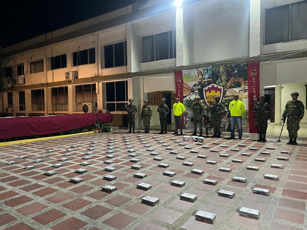 Más de 100 kilos de clorhidrato de cocaína fueron incautados en las últimas horas
