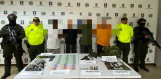 LOS ‘ARMEROS’ QUEDARON DESARMADOS EN OPERATIVOS SIMULTÁNEOS DE LA POLICÍA EN SOLEDAD Y MEDELLÍN