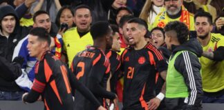 CON UN GOL ACROBÁTICO DE DANIEL MUÑOZ COLOMBIA DERROTÓ A ESPAÑA POR LA MÍNIMA DIFERENCIA
