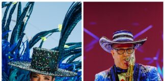 REYES DEL CARNAVAL DE BARRANQUILLA 2024, EN GRAN PARADA DEL CARNAVAL EN MIAMI