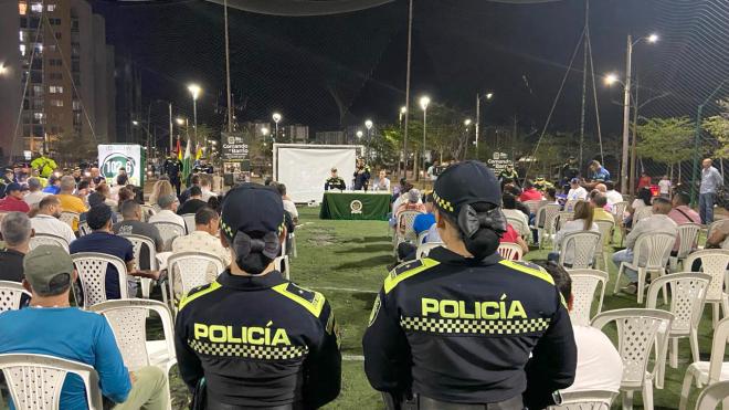 Por primera vez en el municipio de puerto Colombia, comando al barrio