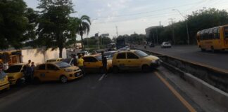 INSTALADO PMU CON OCASIÓN DE PARO DE TAXISTAS EN BARRANQUILLLA