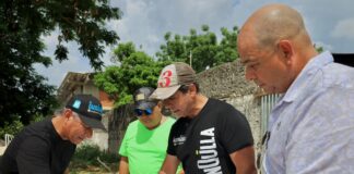 ALCALDE CHAR INSPECCIONA OBRAS DE PRIMERA FASE EN EL POLIDEPORTIVO LA MAGDALENA