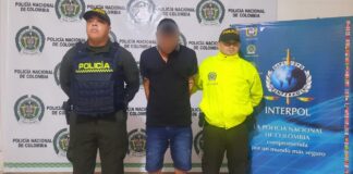 FUE CAPTURADO UN HOMBRE CON NOTIFICACIÓN AZUL DE LA INTERPOL EN VALLEDUPAR