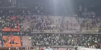 SUSPENDEN PARTIDO NACIONAL-JUNIOR POR BATALLA CAMPAL ENTRE LOS HINCHAS