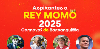ENTRE ESTOS 12 ASPIRANTES SE ELIGE HOY AL REY MOMO DEL CARNAVAL DE BARRANQUILLA 2025