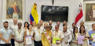 LA JAL DEL CENTRO HISTÓRICO OTORGÓ CONDECORACIÓN A GABRIEL MARRIAGA, REY MOMO DEL CARNAVAL DE BARRANQUILLA 2025