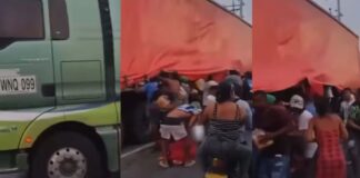 ¡VUELVE Y JUEGA! UN CAMIÓN DE BEBIDAS FUE SAQUEADO EN TASAJERA