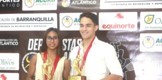 CRISTIAN ORTEGA Y MARLETH OSPINO, DEPORTISTAS DEL AÑO DE ACORD ATLÁNTICO