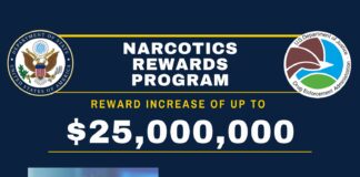 FUE AUMENTADA A 25 MILLONES DE DÓLARES LA RECOMPENSA QUE EE.UU. OFRECE POR MADURO