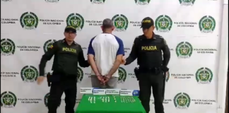 Un adulto mayor fue capturado en Bucaramanga, cuando trató de ingresar droga a una Estación de Policía