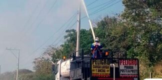 Poda de árboles y lavado en línea que alimenta de energía a Juan de Acosta, Tubará y Piojó