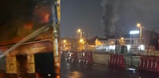 POR LO MENOS SIETE LOCALES COMERCIALES SE DESTRUYERON EN UN INCENDIO EN SOACHA