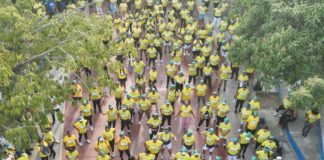 Más de 300 personas homenajearon a Barranquilla en el barrio Las Nieves