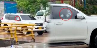 ¡Terror en la Murillo! Sicarios dispararon contra una camioneta blindada y se dieron a la fuga